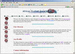 screenshot of ASA Homepage 1999