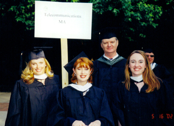 Telecom Society officers at graduation