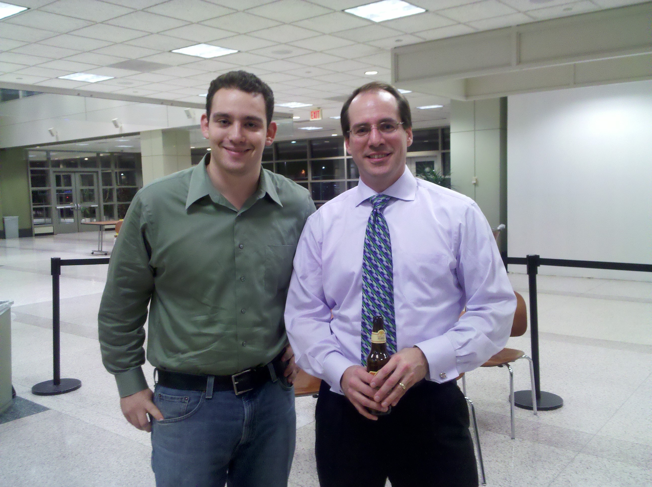 Aaron with Richard Kelley